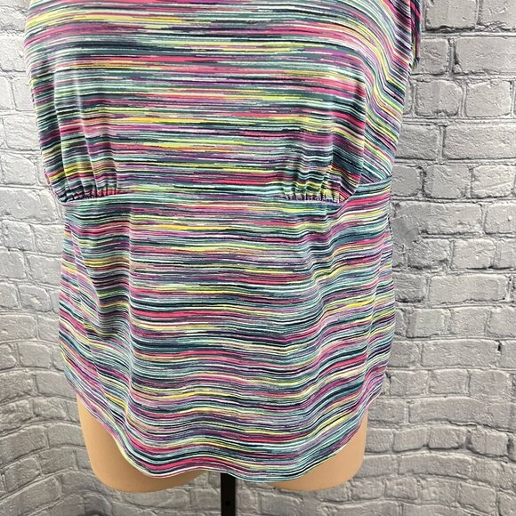 Lands' End Womens Stripe Tankini Swim Top Size 22W Adjustable Straps - Picture 5 of 8